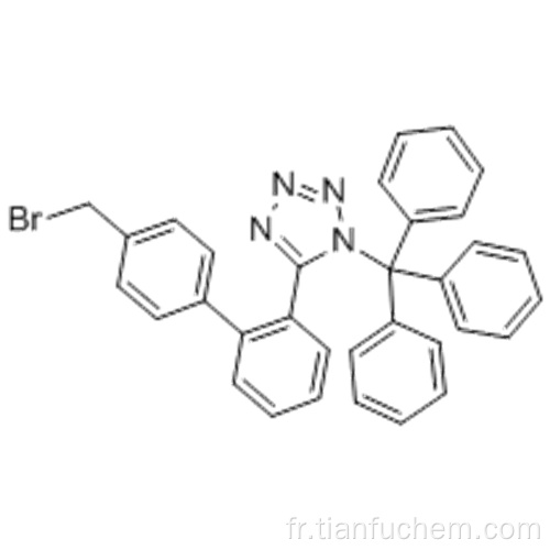 5- (4&#39;-bromométhyl-1,1&#39;-biphényl-2-yl) -1-triphénylméthyl-1H-tétrazole CAS 124750-51-2